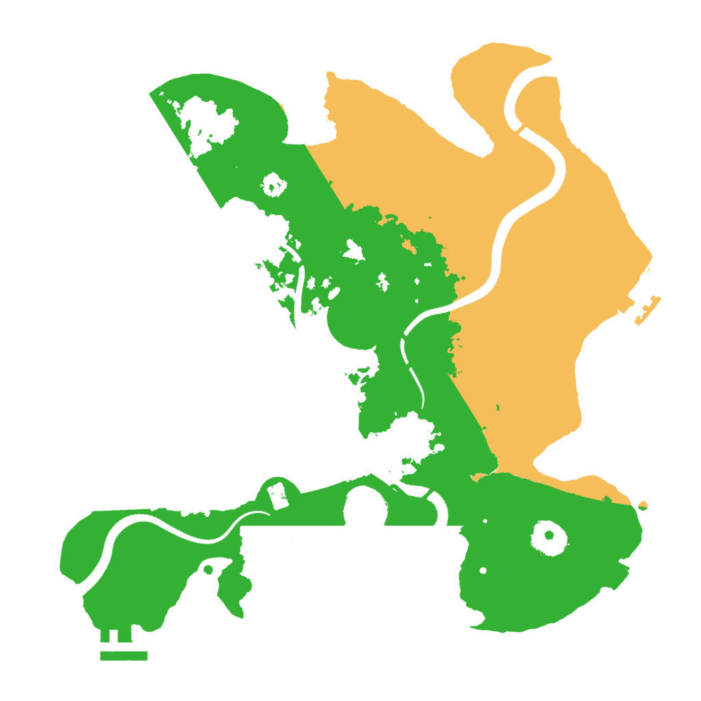 Biome Rust Map: Procedural Map, Size: 3000, Seed: 704615
