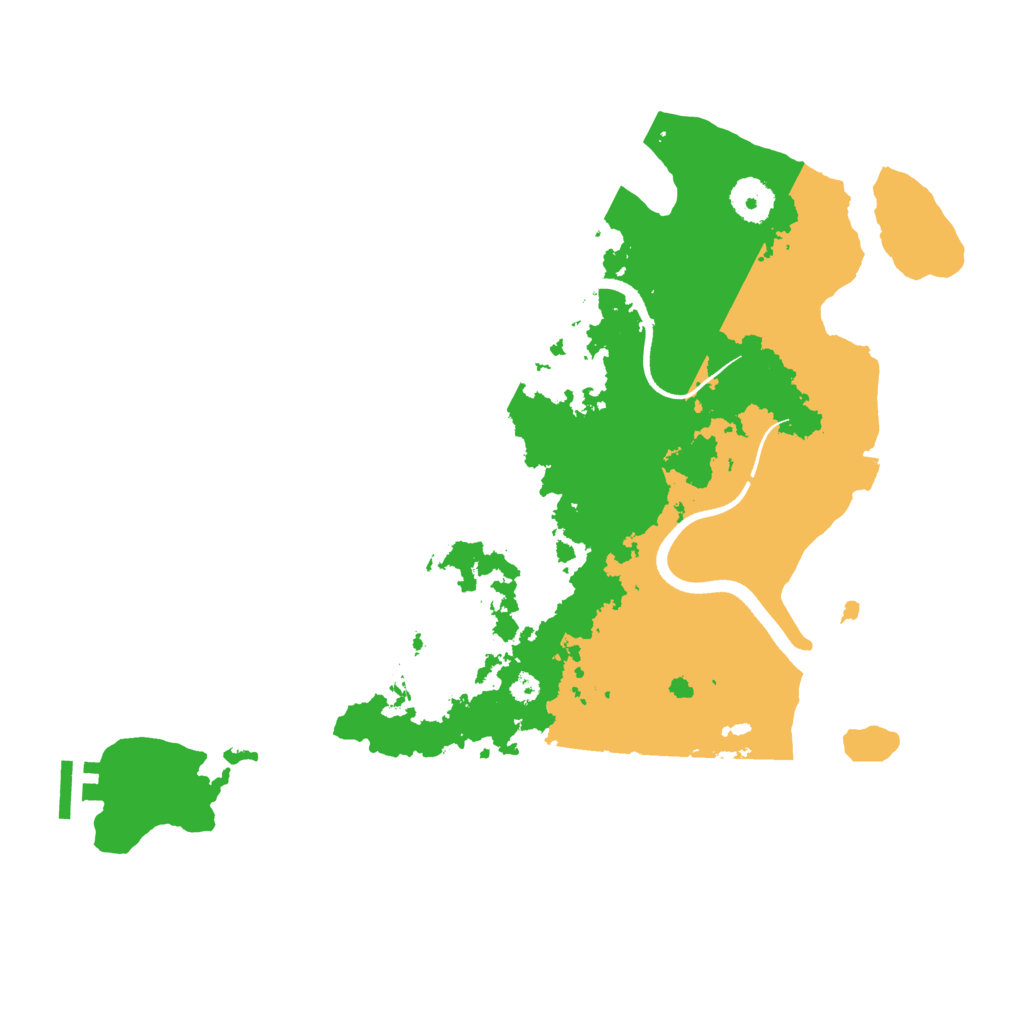 Biome Rust Map: Procedural Map, Size: 3550, Seed: 521520