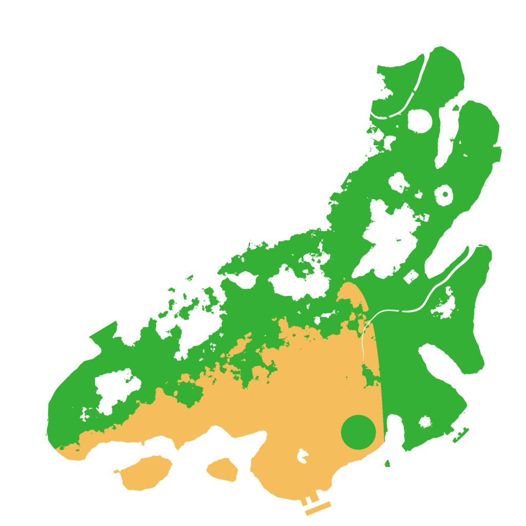 Biome Rust Map: Procedural Map, Size: 4000, Seed: 6947381