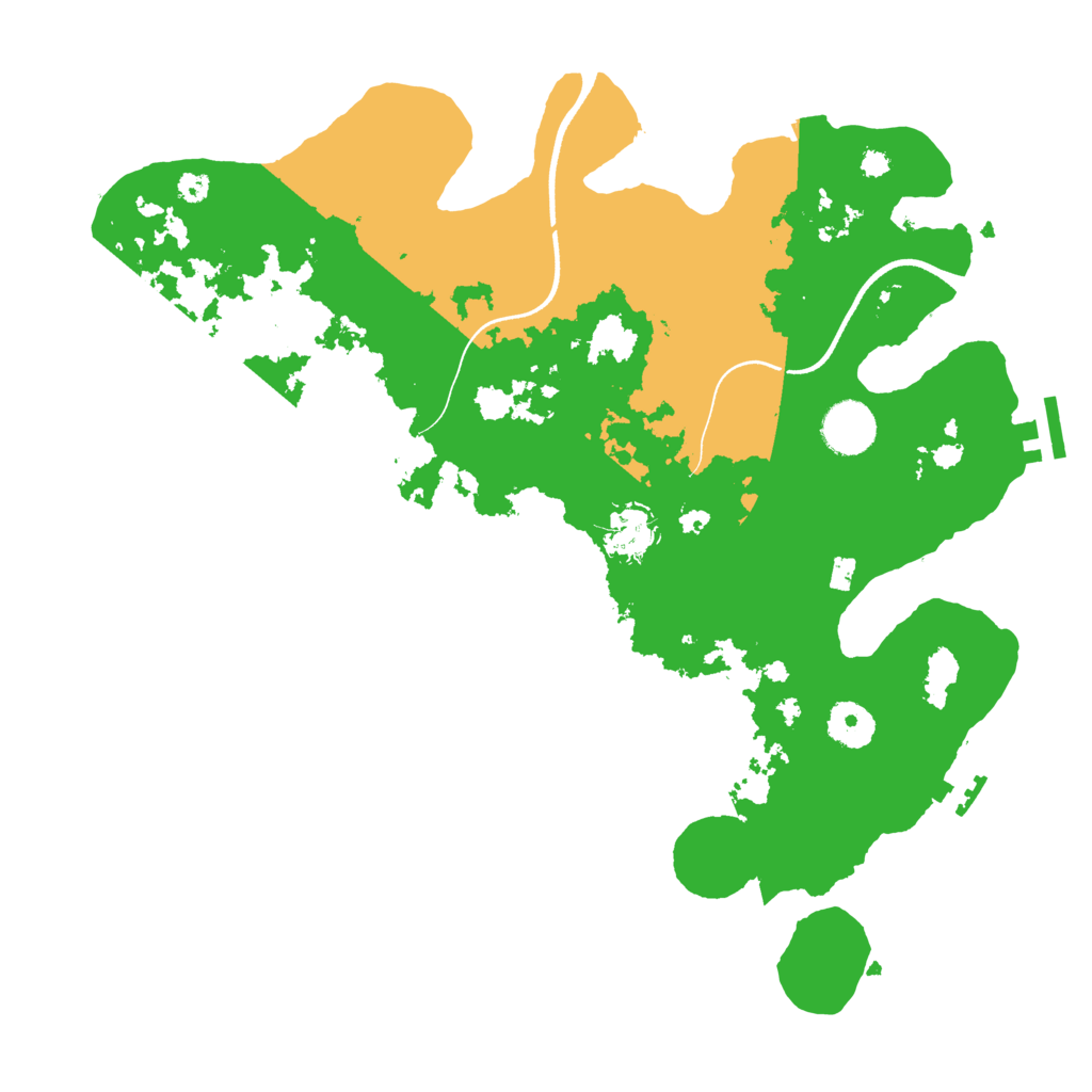 Biome Rust Map: Procedural Map, Size: 3550, Seed: 284143