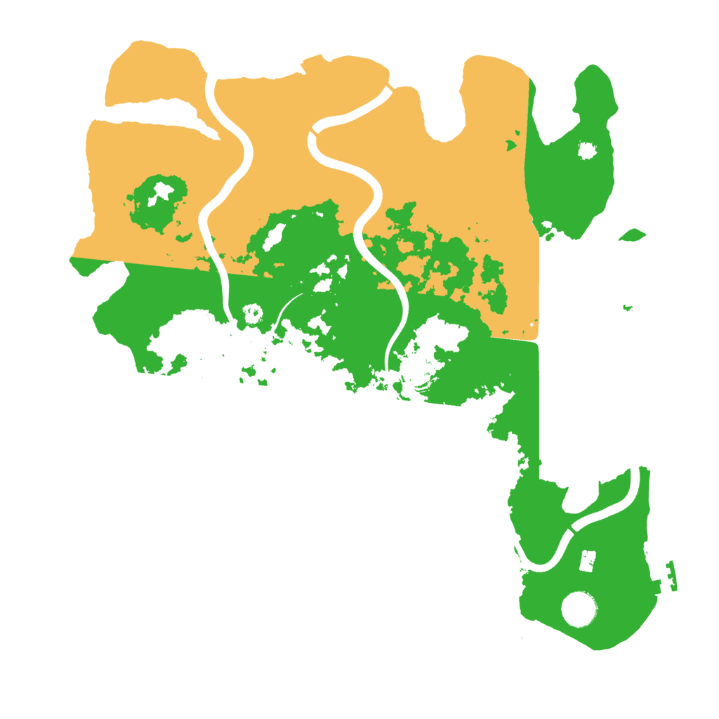 Biome Rust Map: Procedural Map, Size: 3600, Seed: 2135614905
