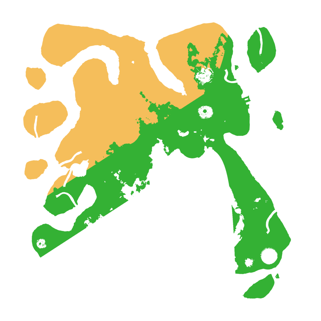 Biome Rust Map: Procedural Map, Size: 3500, Seed: 21663852