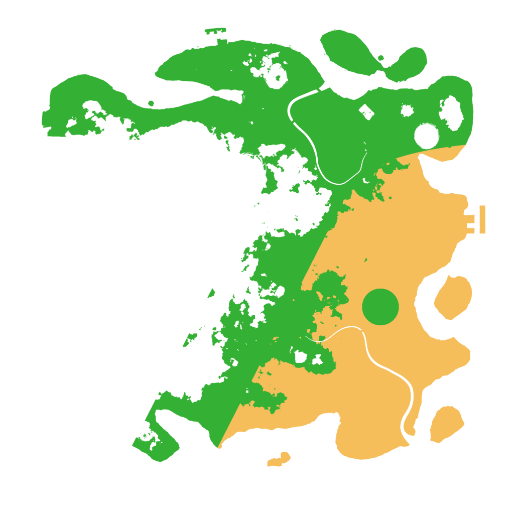 Biome Rust Map: Procedural Map, Size: 3700, Seed: 1464273210