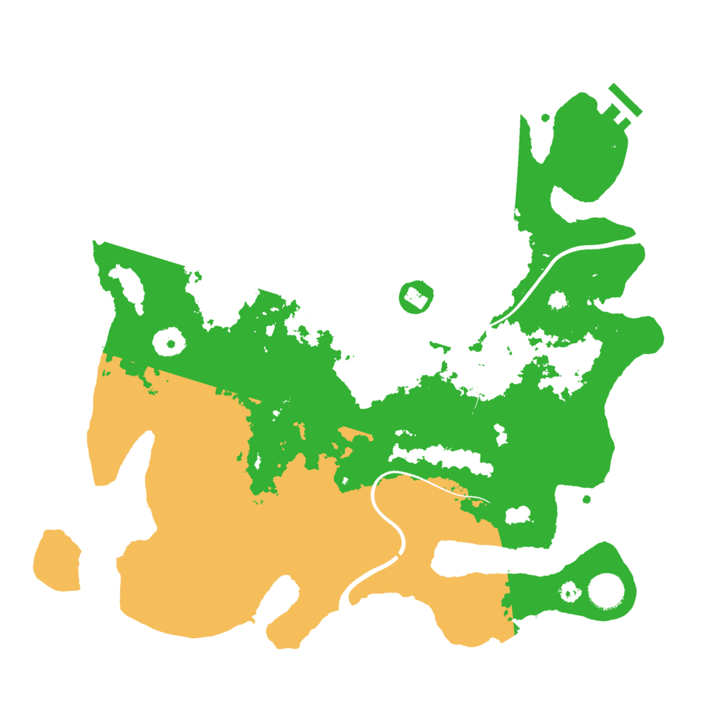 Biome Rust Map: Procedural Map, Size: 3500, Seed: 529320412
