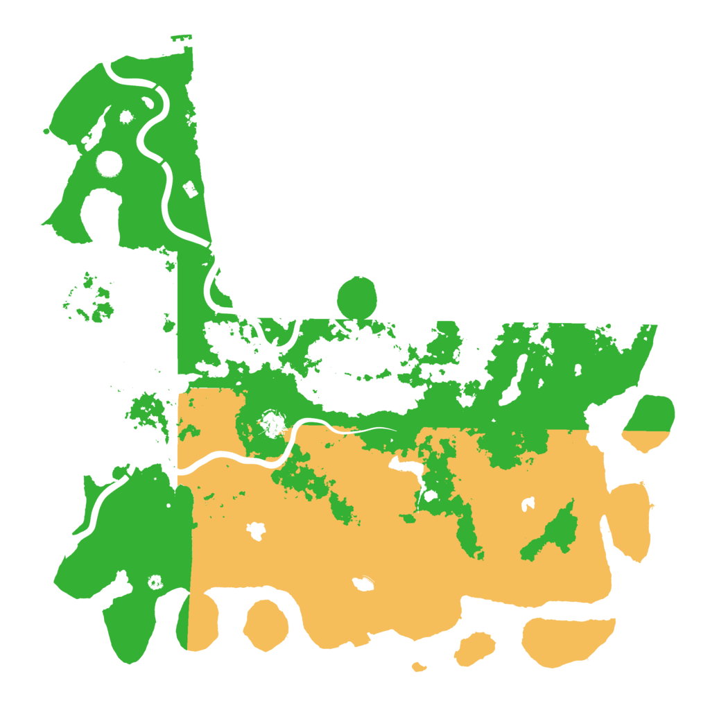 Biome Rust Map: Procedural Map, Size: 4800, Seed: 43009
