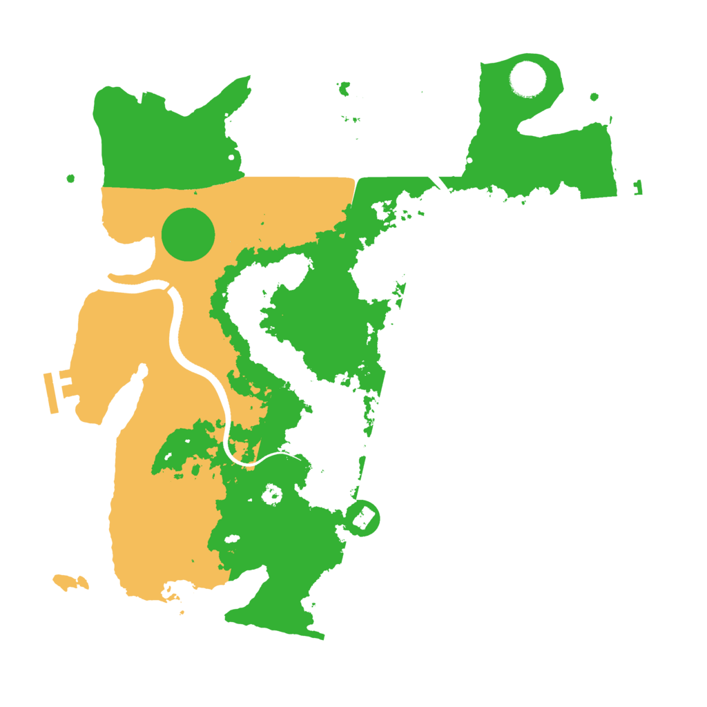 Biome Rust Map: Procedural Map, Size: 3500, Seed: 83672742