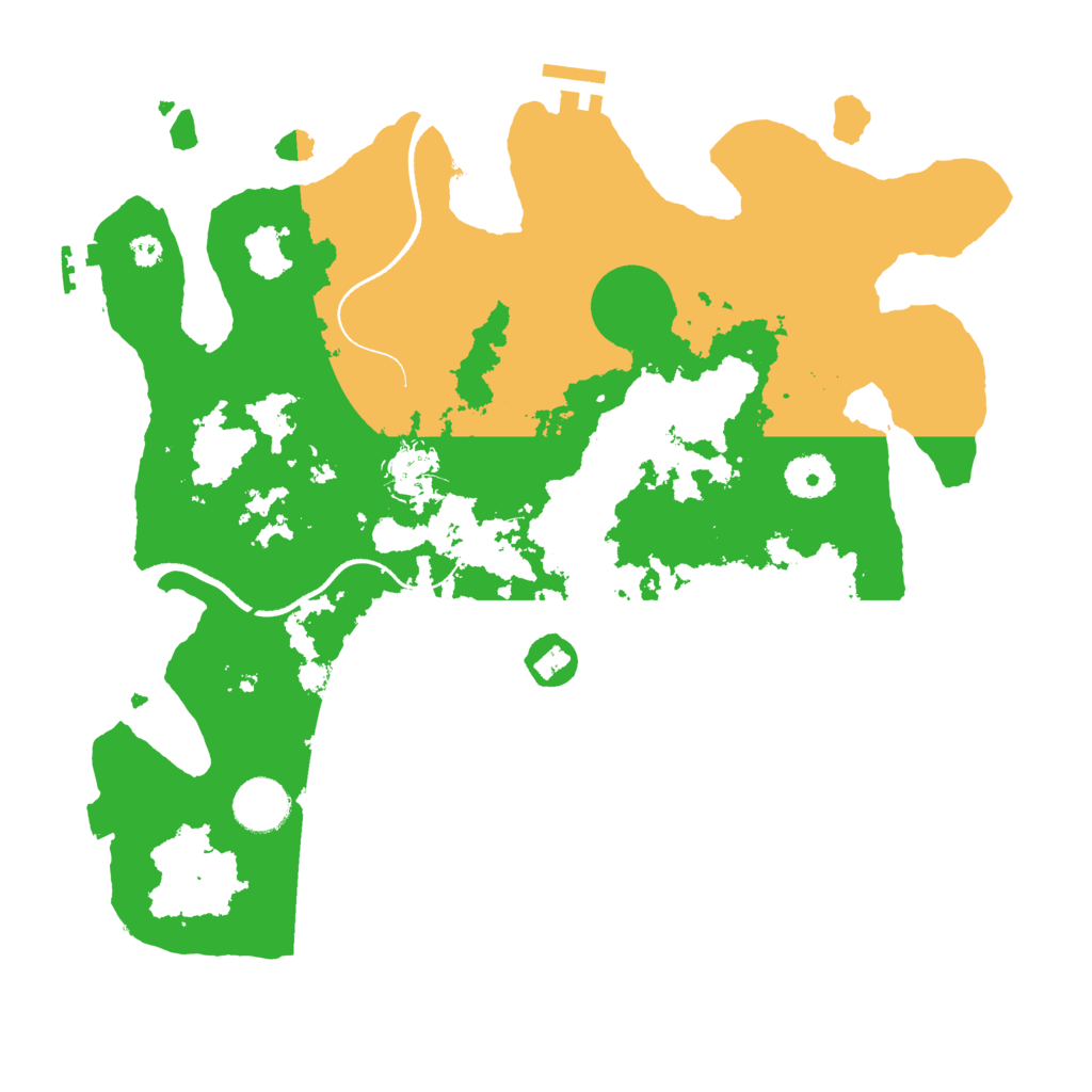 Biome Rust Map: Procedural Map, Size: 3500, Seed: 110931738