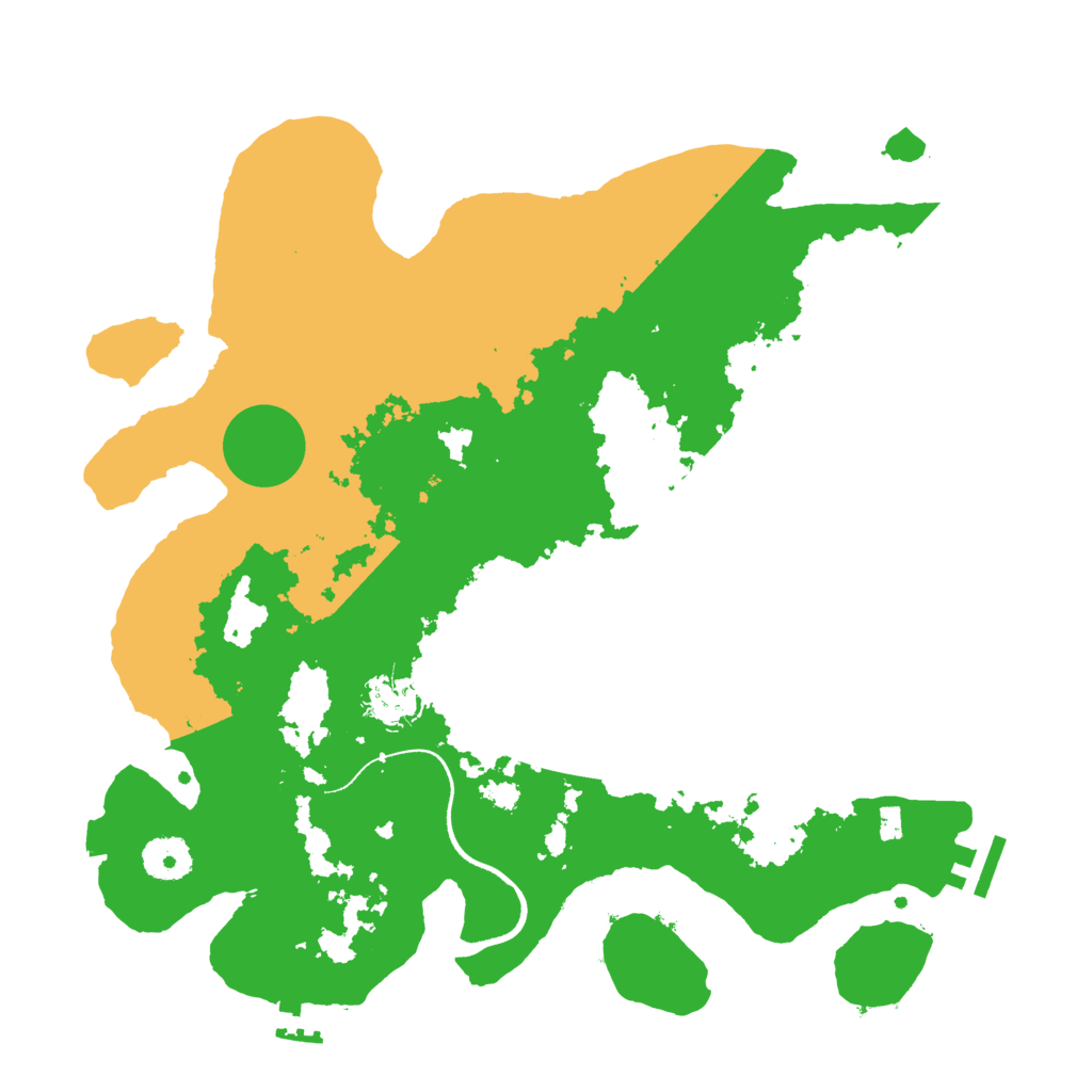 Biome Rust Map: Procedural Map, Size: 3500, Seed: 415913