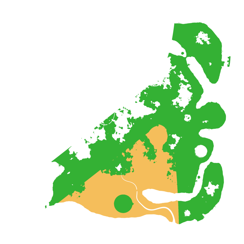 Biome Rust Map: Procedural Map, Size: 3500, Seed: 88286