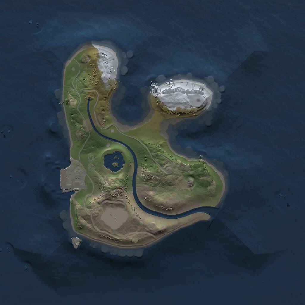 Rust Map: Procedural Map, Size: 1500, Seed: 2121, 1 Monuments