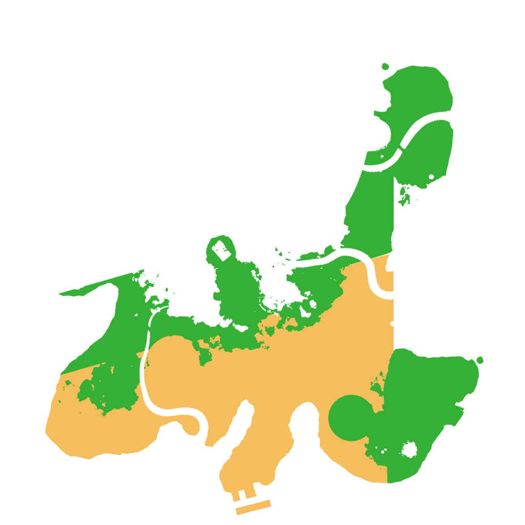 Biome Rust Map: Procedural Map, Size: 3000, Seed: 737491
