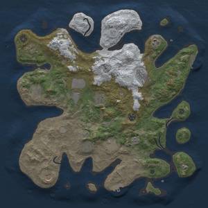 Thumbnail Rust Map: Procedural Map, Size: 4000, Seed: 1162036328, 20 Monuments