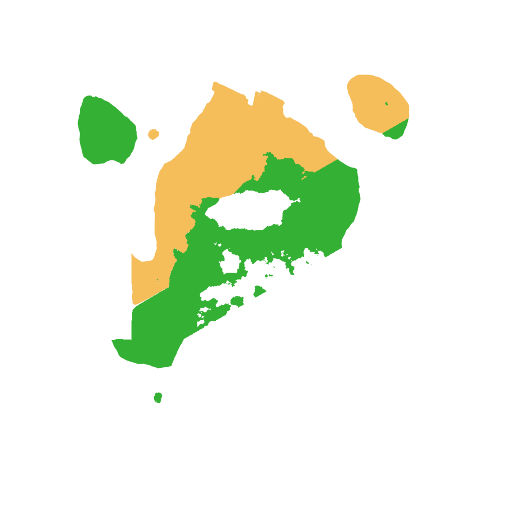 Biome Rust Map: Procedural Map, Size: 2000, Seed: 1589498