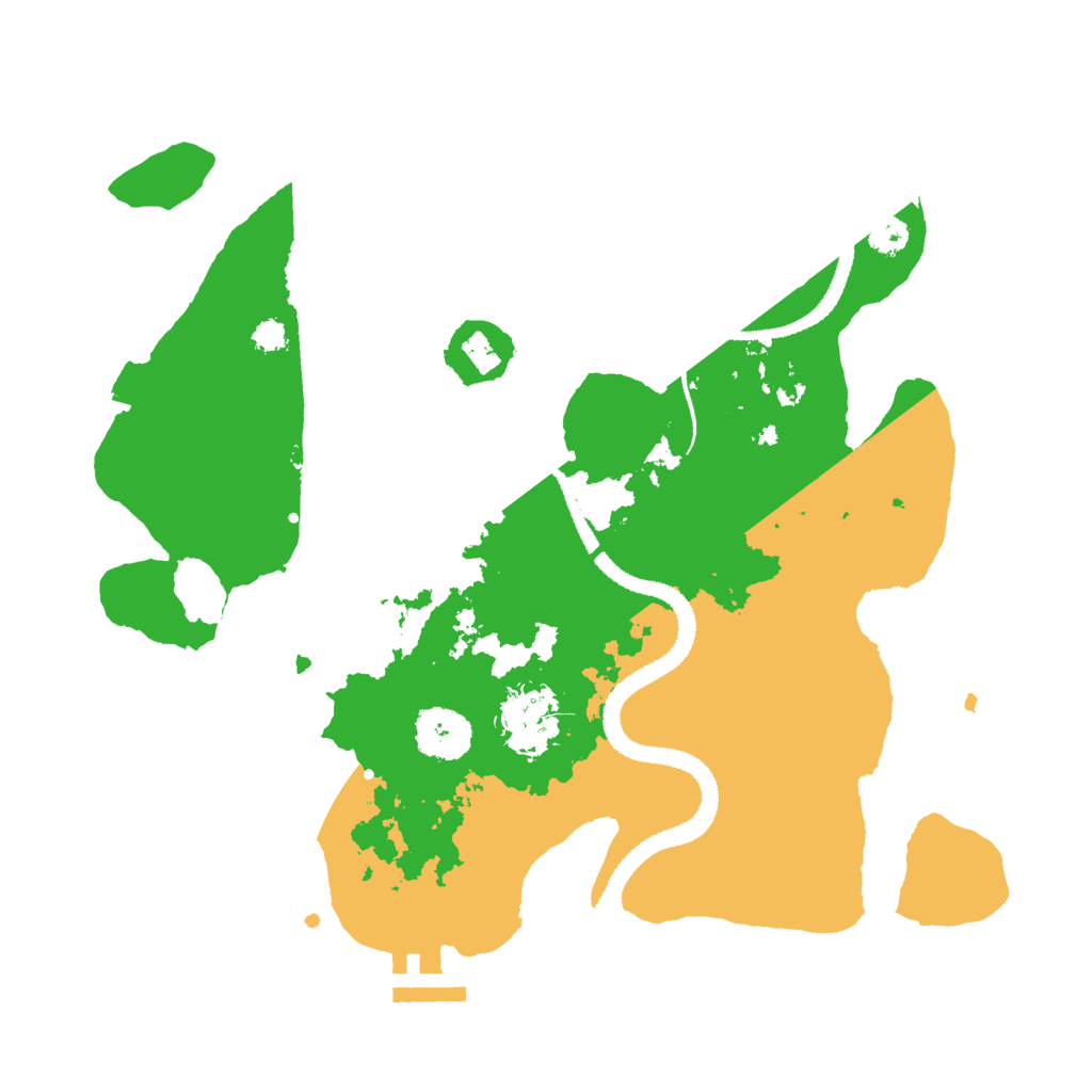Biome Rust Map: Procedural Map, Size: 3000, Seed: 587649