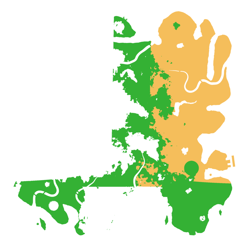 Biome Rust Map: Procedural Map, Size: 4500, Seed: 60618711