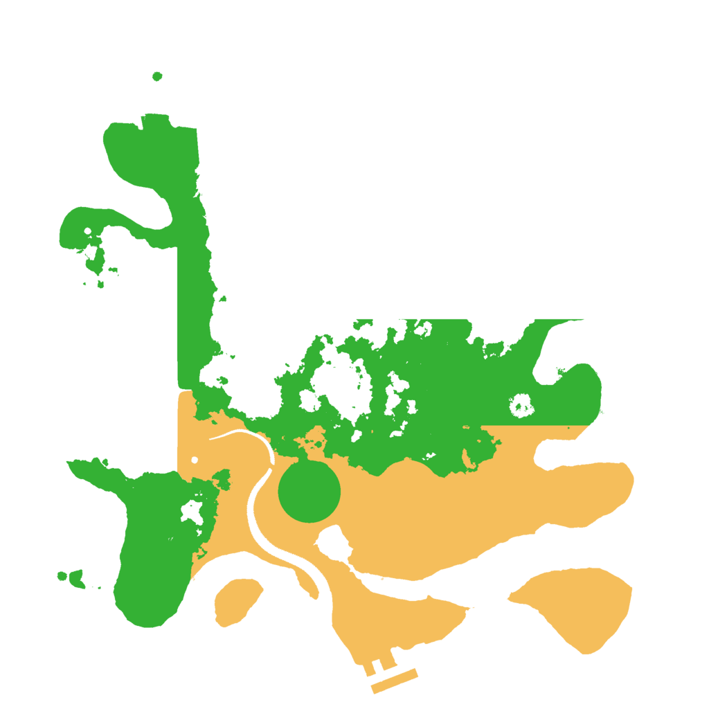 Biome Rust Map: Procedural Map, Size: 3000, Seed: 2436577