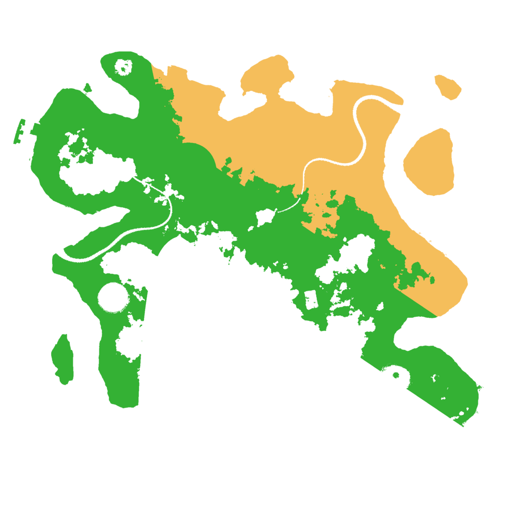 Biome Rust Map: Procedural Map, Size: 3000, Seed: 739724