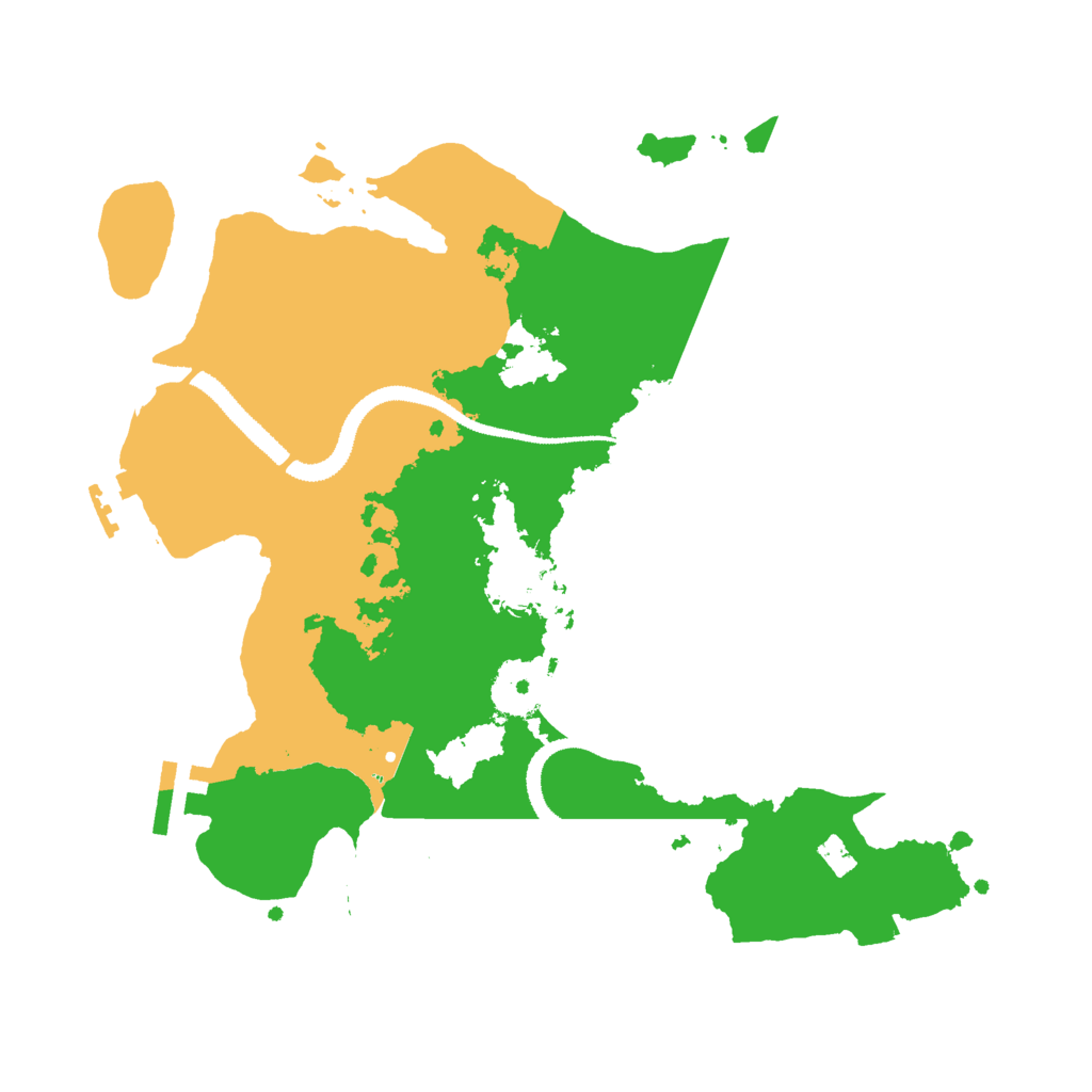Biome Rust Map: Procedural Map, Size: 3000, Seed: 339423
