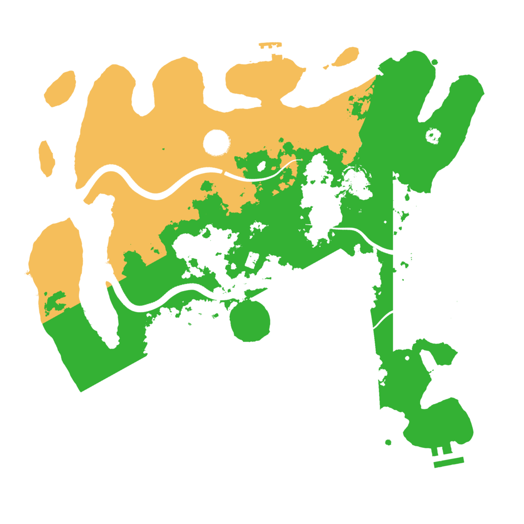 Biome Rust Map: Procedural Map, Size: 3500, Seed: 2039949943