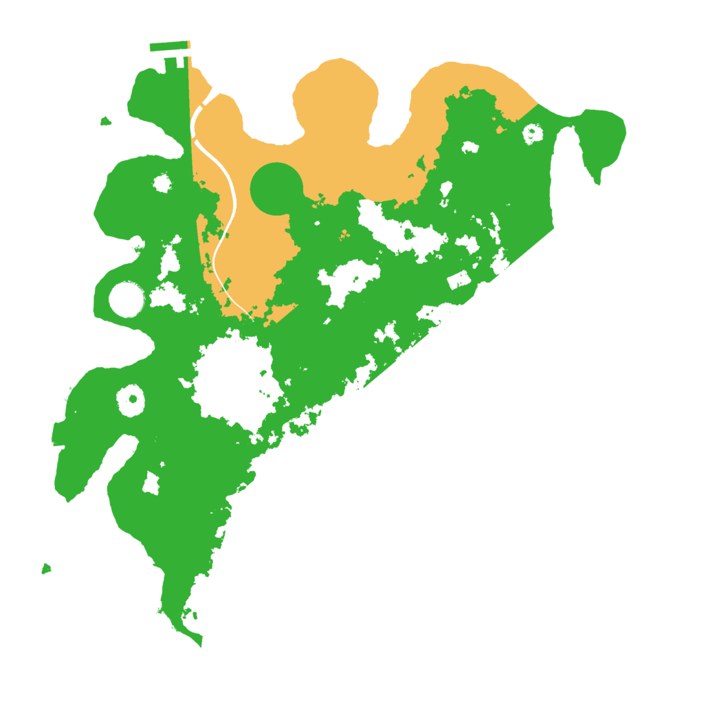 Biome Rust Map: Procedural Map, Size: 3500, Seed: 13