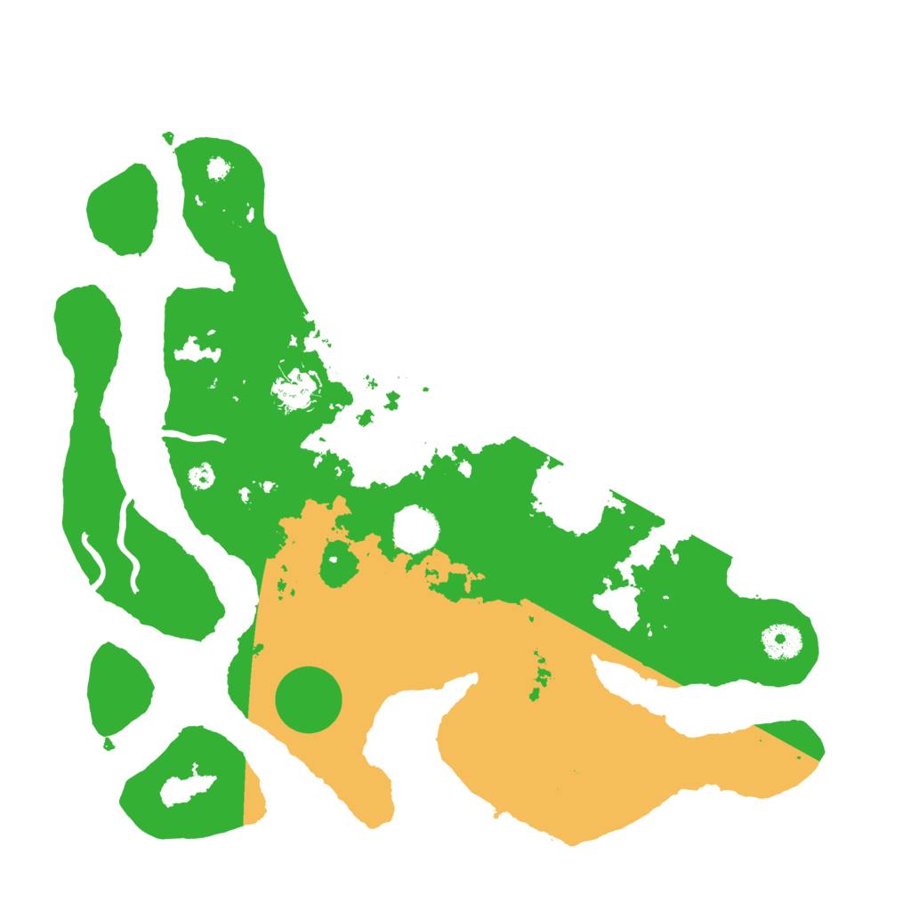 Biome Rust Map: Procedural Map, Size: 3600, Seed: 20123123