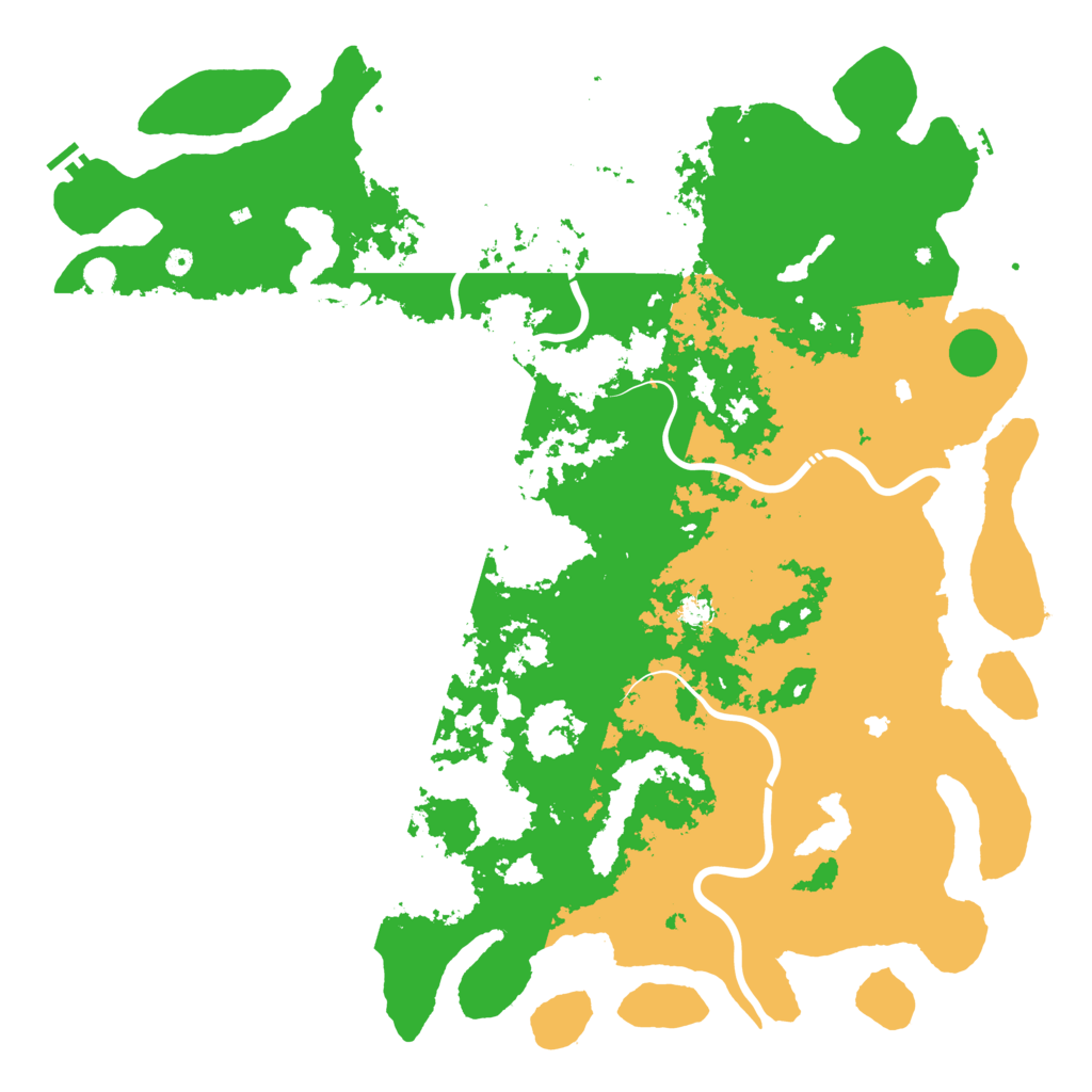 Biome Rust Map: Procedural Map, Size: 6000, Seed: 27
