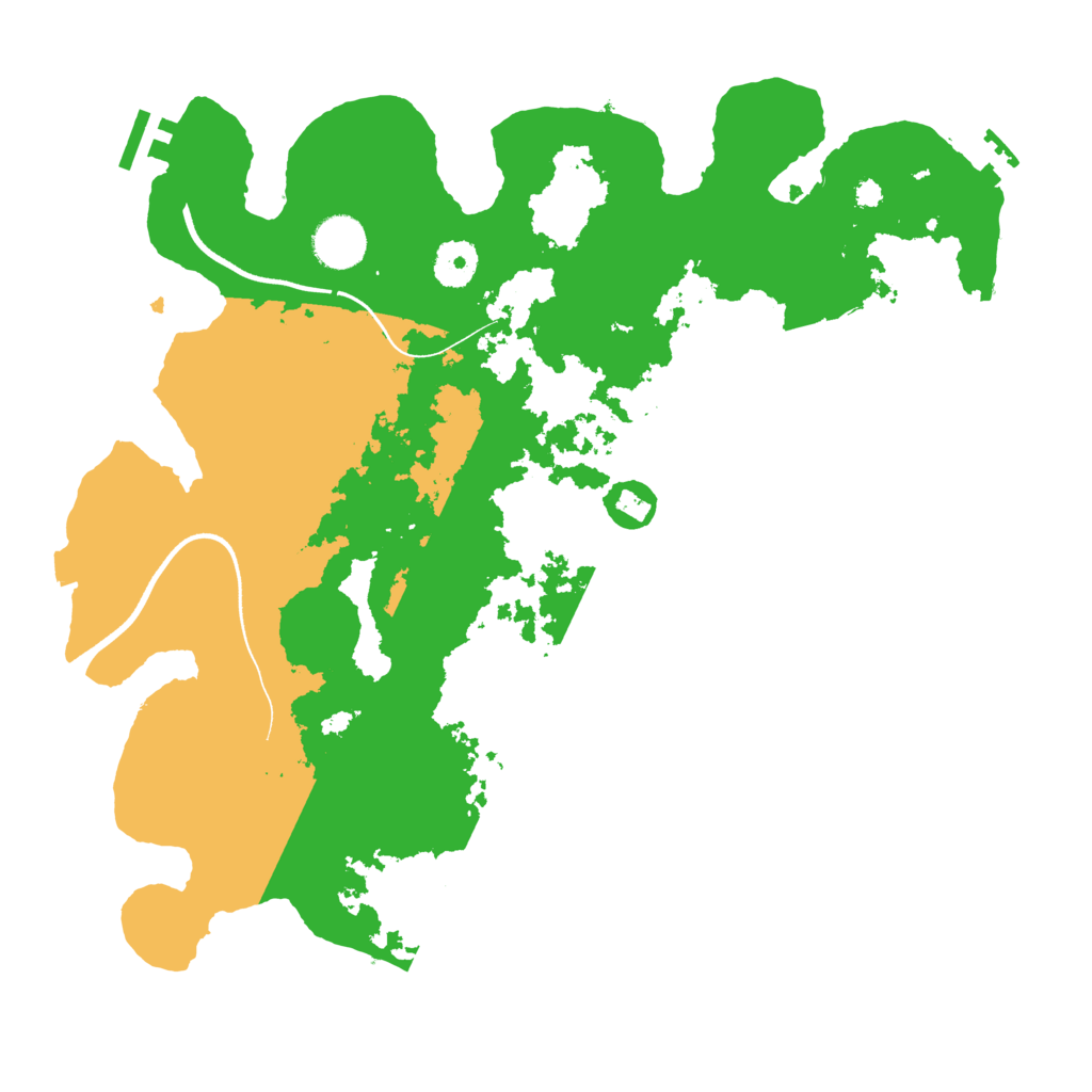 Biome Rust Map: Procedural Map, Size: 3600, Seed: 6274072