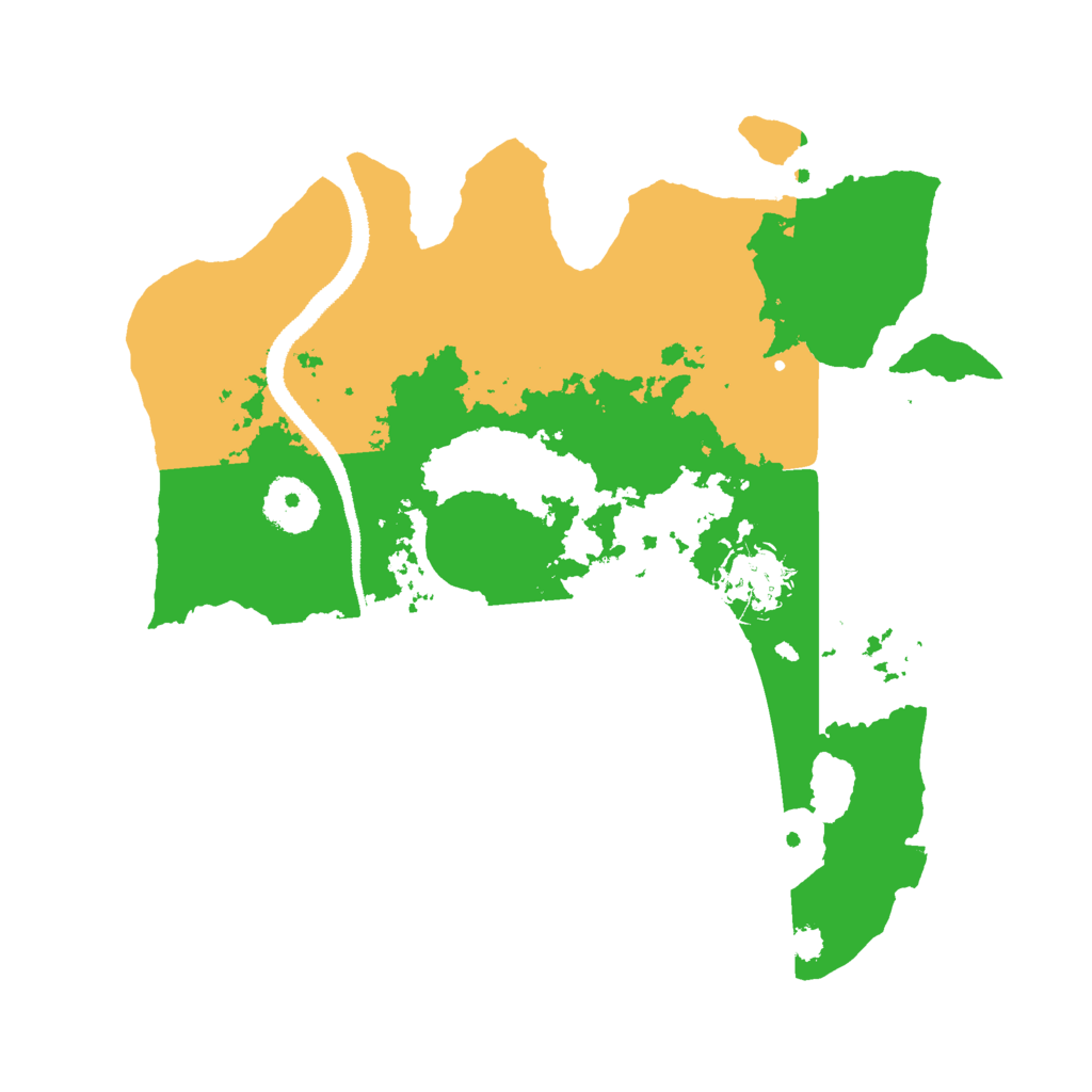 Biome Rust Map: Procedural Map, Size: 3000, Seed: 8282