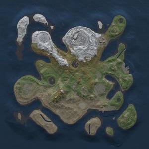 Thumbnail Rust Map: Procedural Map, Size: 3200, Seed: 1234, 14 Monuments