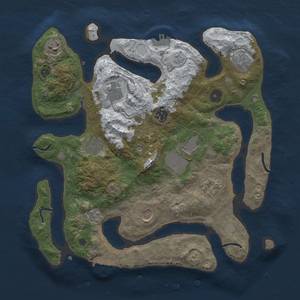 Thumbnail Rust Map: Procedural Map, Size: 3550, Seed: 10884021, 18 Monuments