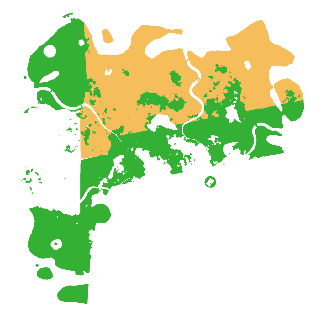 Biome Rust Map: Procedural Map, Size: 4500, Seed: 5454545