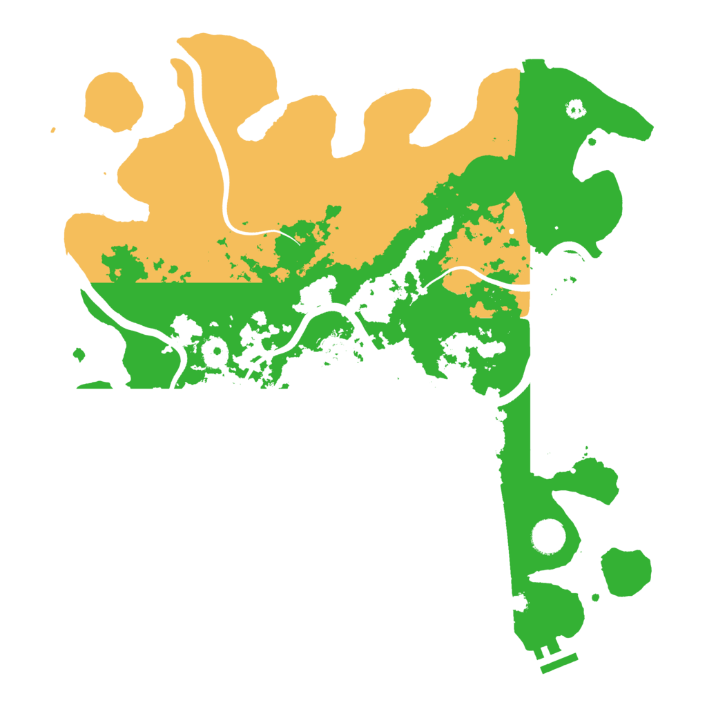 Biome Rust Map: Procedural Map, Size: 3700, Seed: 1293171536