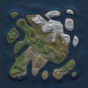 Thumbnail Rust Map: Procedural Map, Size: 3000, Seed: 5656, 13 Monuments