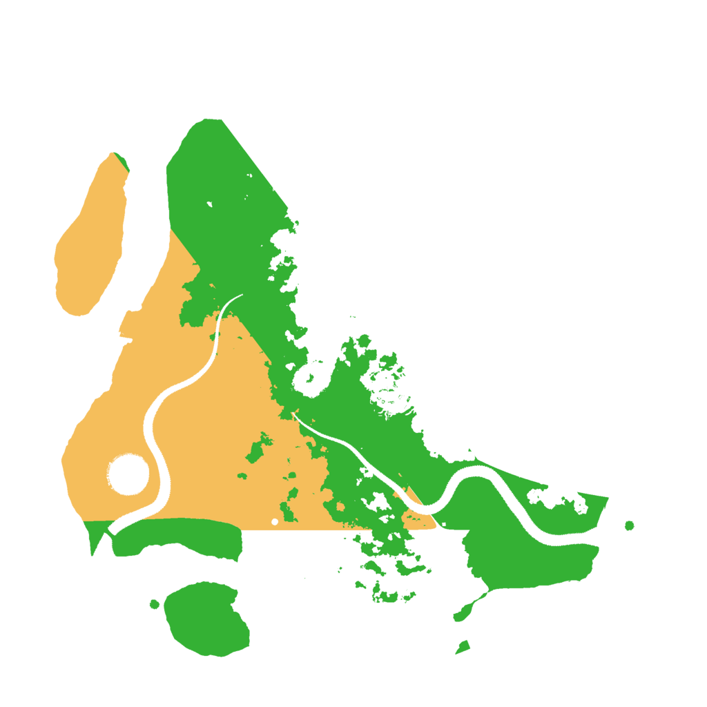 Biome Rust Map: Procedural Map, Size: 3000, Seed: 80039737