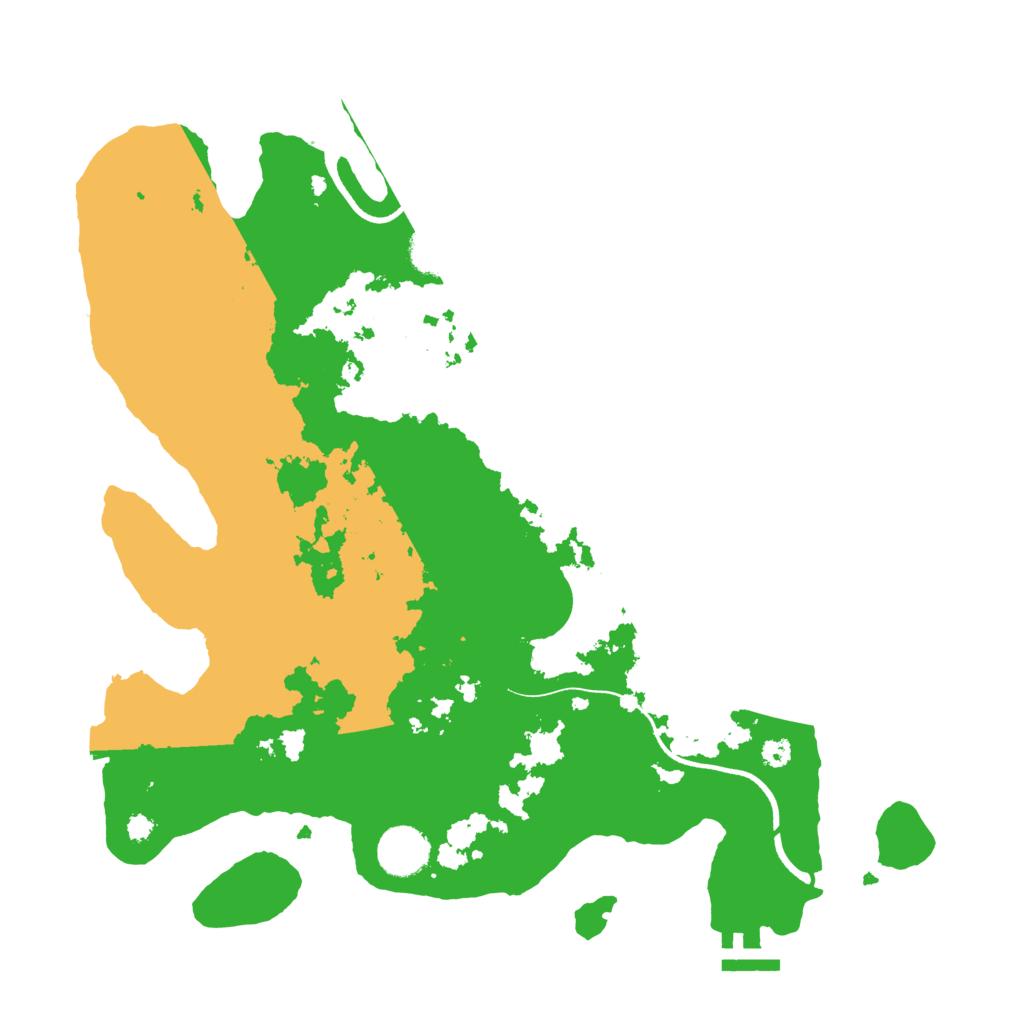 Biome Rust Map: Procedural Map, Size: 3550, Seed: 528486