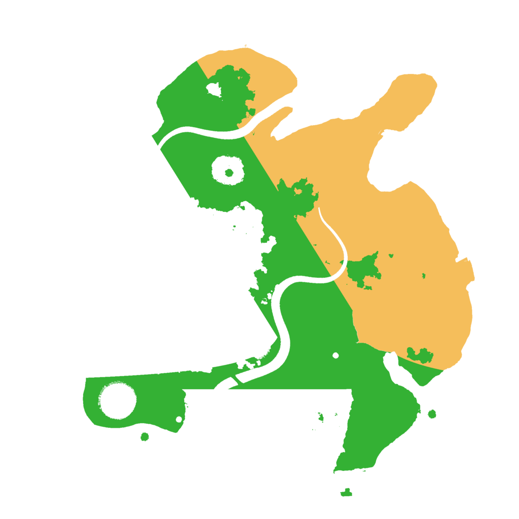 Biome Rust Map: Procedural Map, Size: 2500, Seed: 2111772483