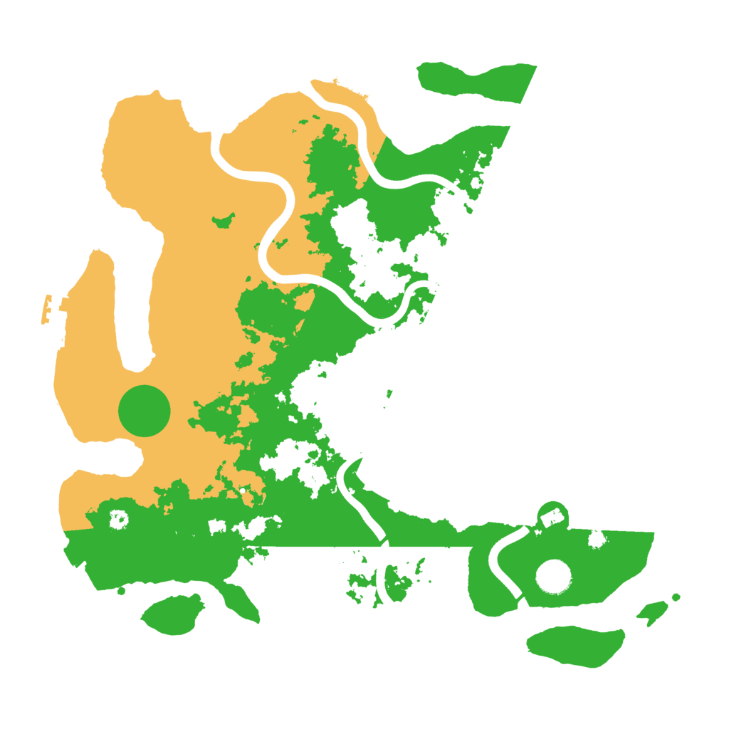 Biome Rust Map: Procedural Map, Size: 3700, Seed: 20787