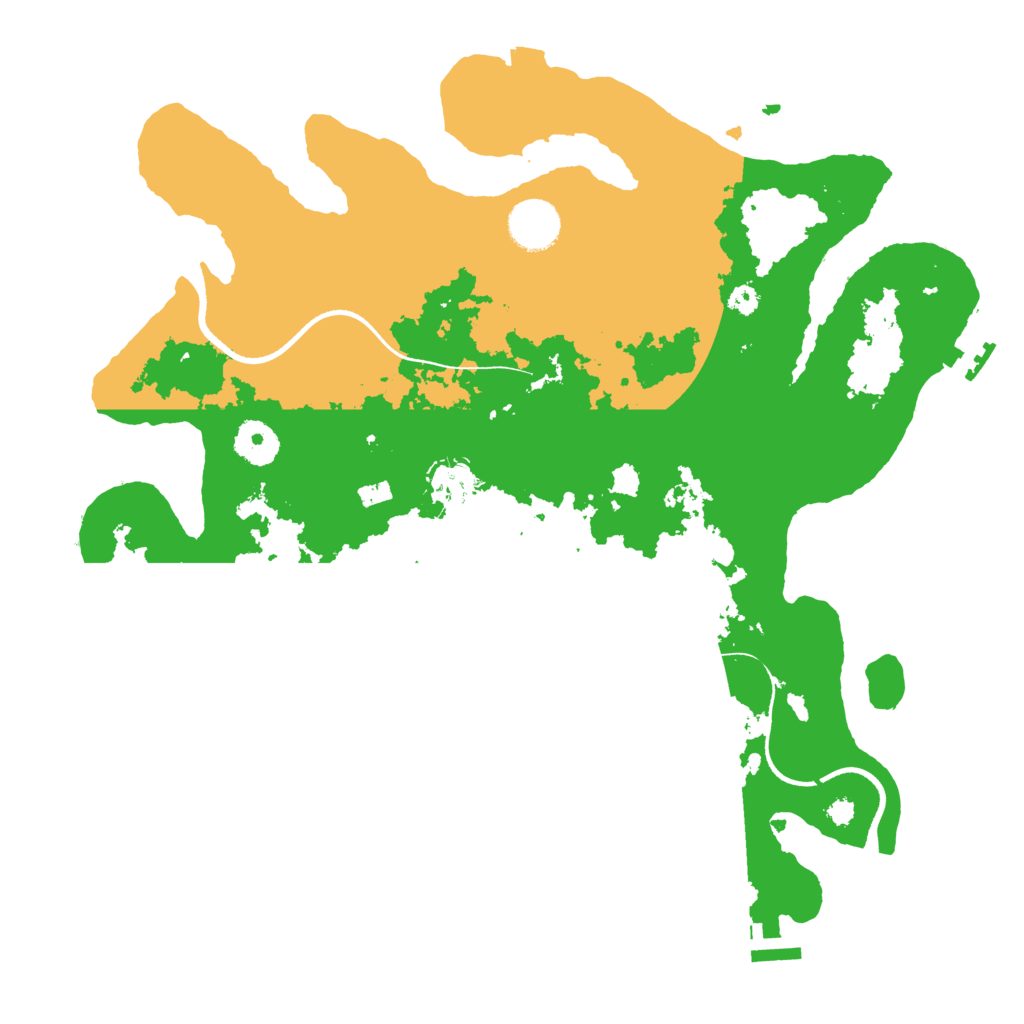 Biome Rust Map: Procedural Map, Size: 3500, Seed: 38226624