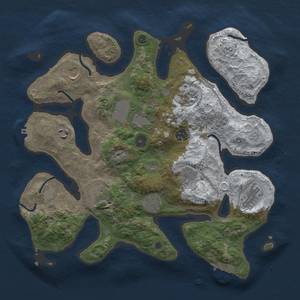 Thumbnail Rust Map: Procedural Map, Size: 3700, Seed: 1599125461, 19 Monuments