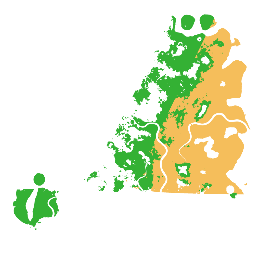 Biome Rust Map: Procedural Map, Size: 6000, Seed: 98609233