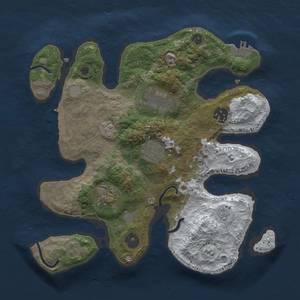 Thumbnail Rust Map: Procedural Map, Size: 3000, Seed: 845423398, 14 Monuments