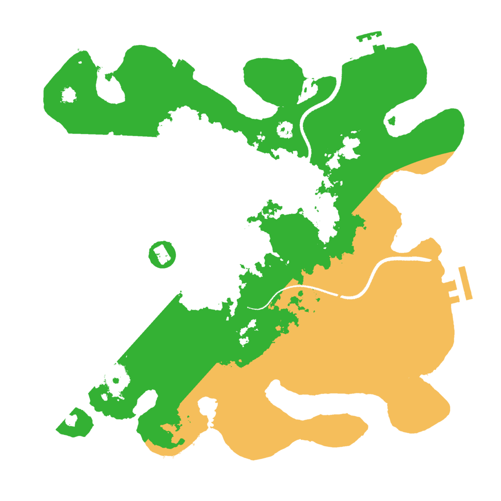 Biome Rust Map: Procedural Map, Size: 3000, Seed: 1234567