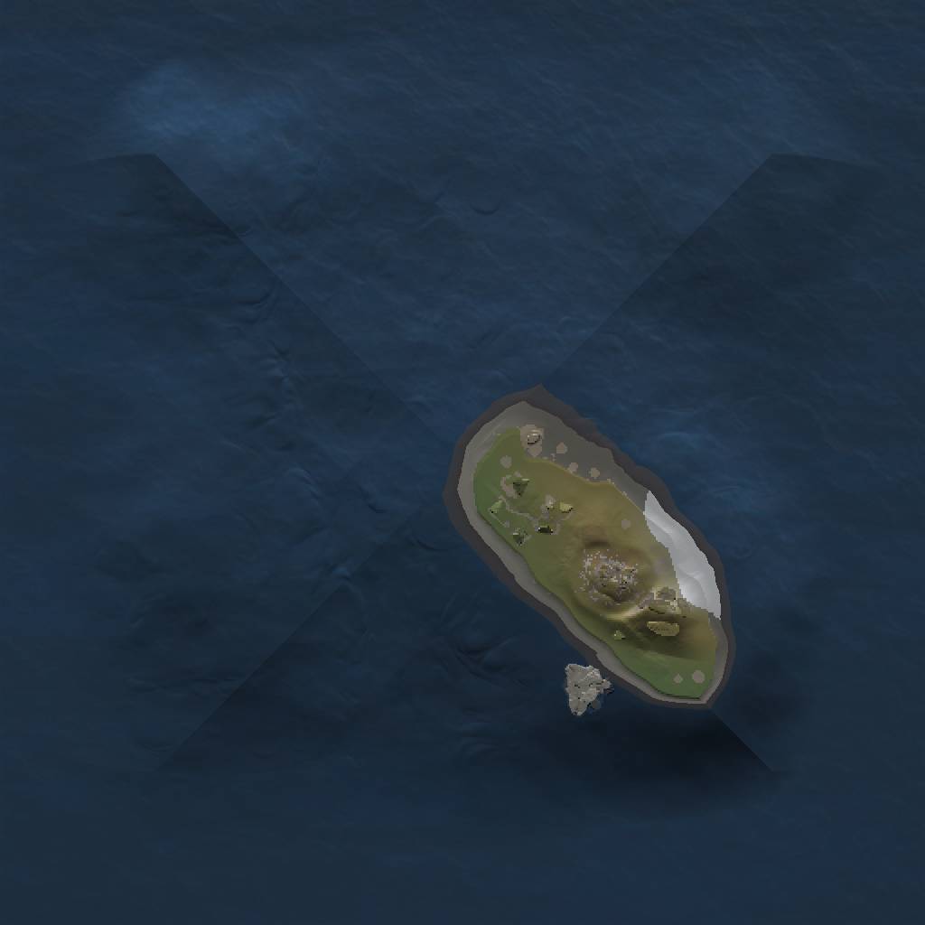 Rust Map: Procedural Map, Size: 1000, Seed: 3332, 3 Monuments