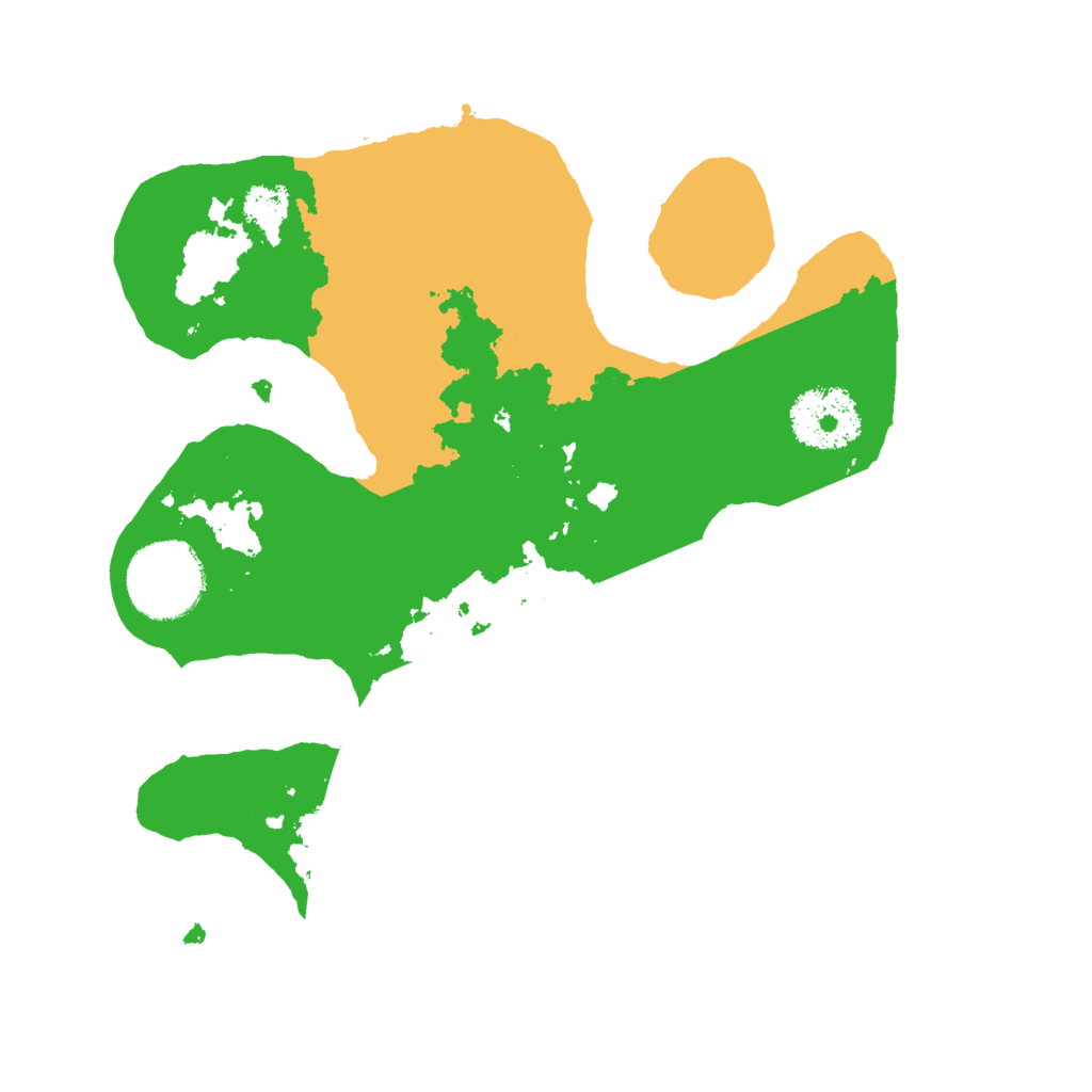 Biome Rust Map: Procedural Map, Size: 2500, Seed: 21351