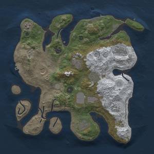 Thumbnail Rust Map: Procedural Map, Size: 3500, Seed: 5695260, 19 Monuments