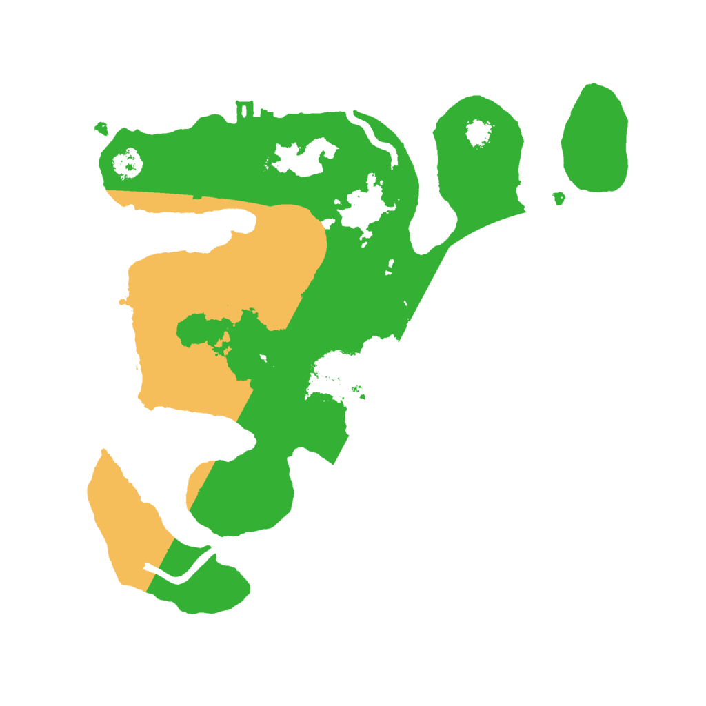 Biome Rust Map: Procedural Map, Size: 2500, Seed: 20171083