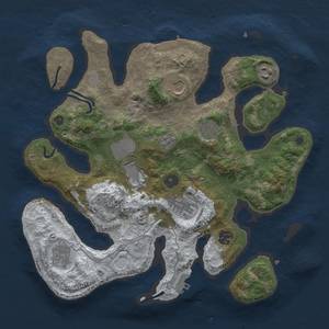 Thumbnail Rust Map: Procedural Map, Size: 3500, Seed: 360919942, 16 Monuments