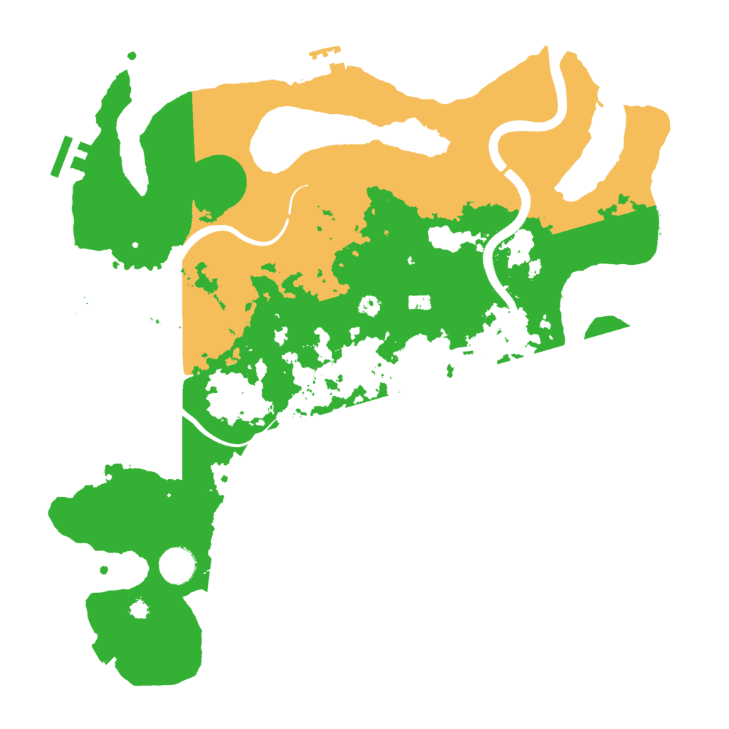 Biome Rust Map: Procedural Map, Size: 3500, Seed: 935877724