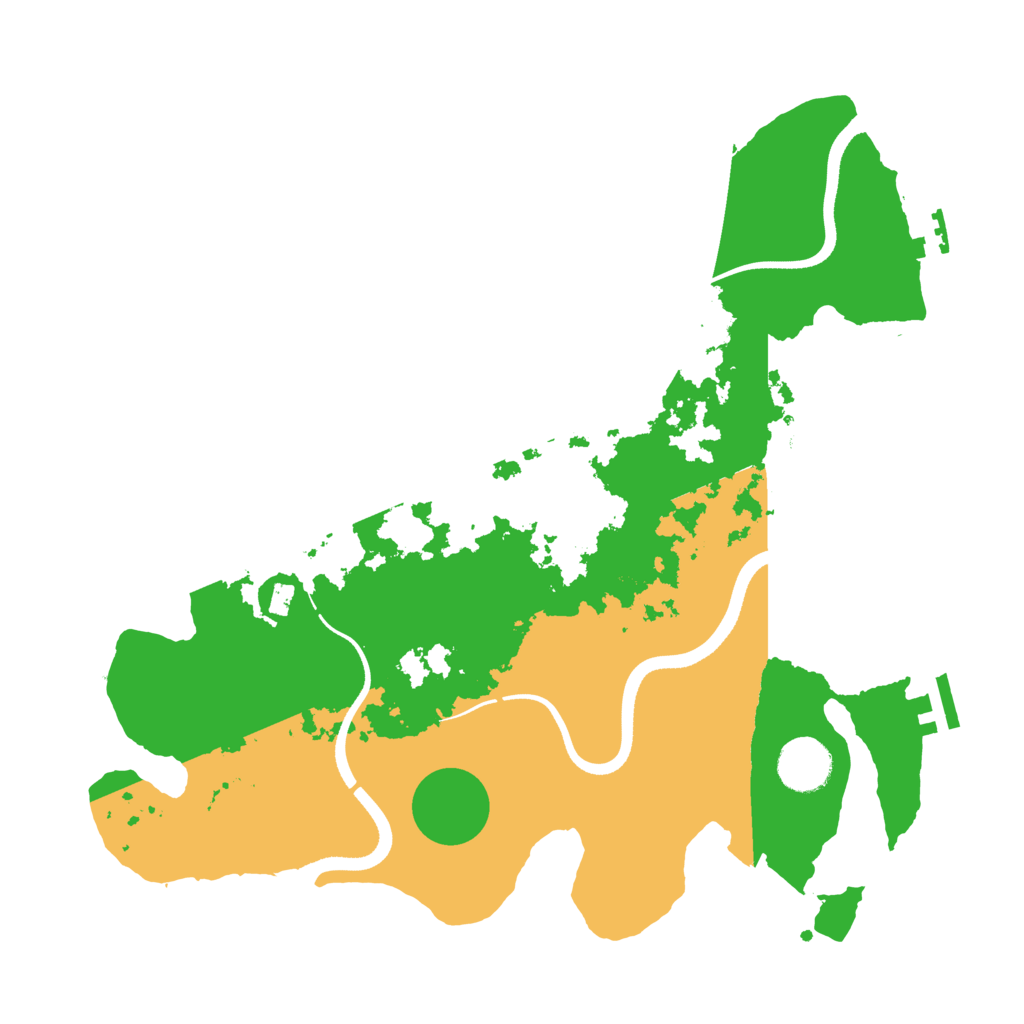 Biome Rust Map: Procedural Map, Size: 3500, Seed: 642135978