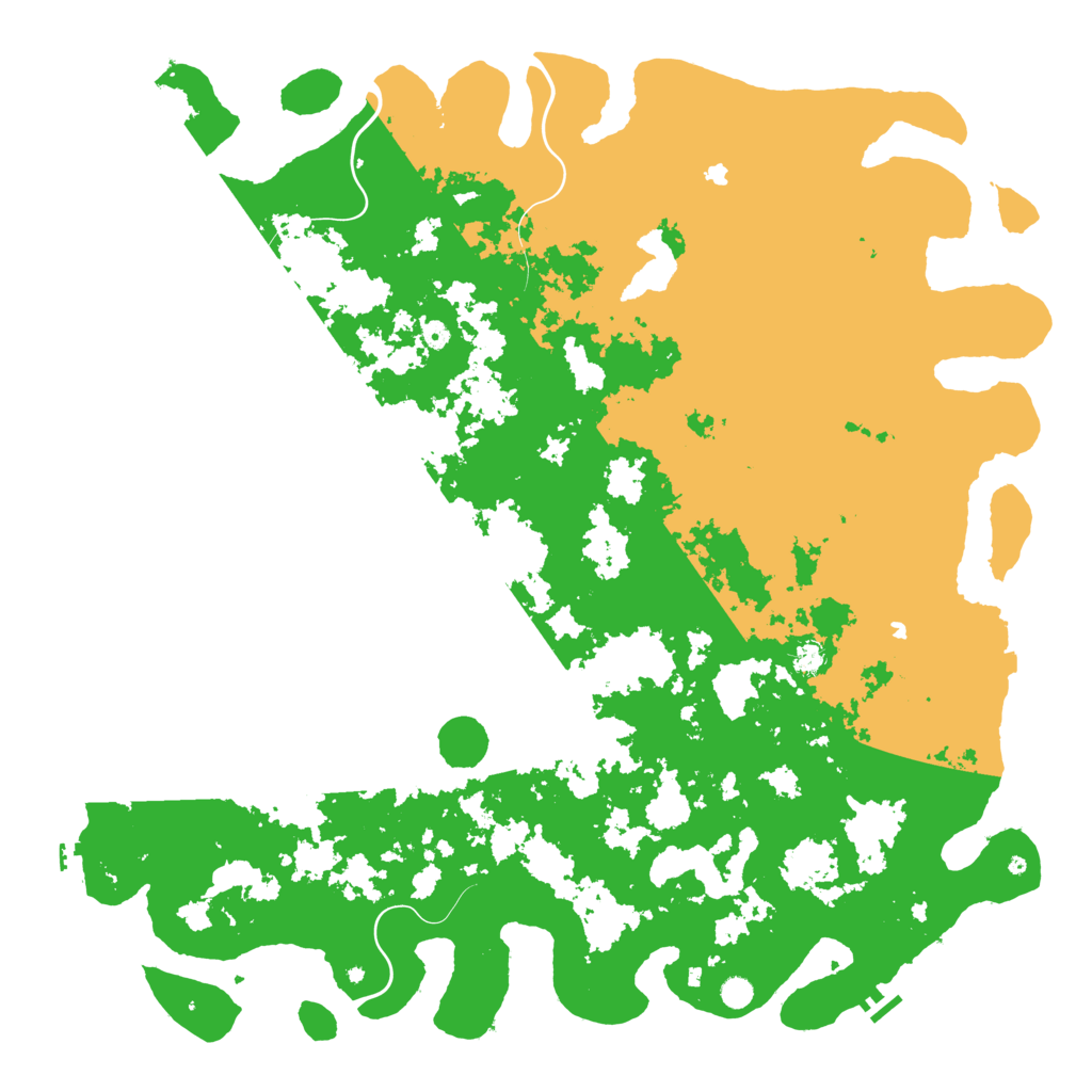 Biome Rust Map: Procedural Map, Size: 6000, Seed: 1214978083